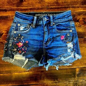 American Eagle Next Level Stretch Hi-Rise Denim Short